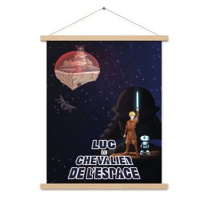 Poster Luc le Chevalier de l'espace (avec cadre)